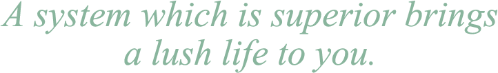 A system which is superior brings a lush life to you.